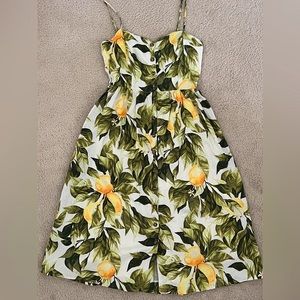 H&M - linen blend dress - size xs - worn once